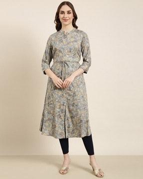 floral print a-line kurta