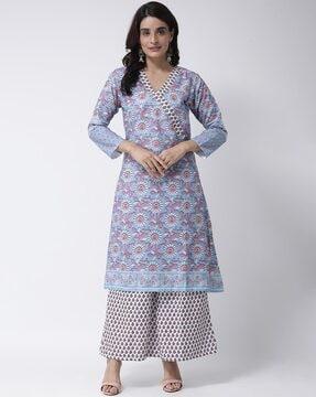 floral print a-line kurti