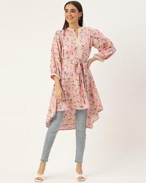 floral print anarkali kurta