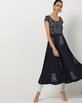 floral print anarkali