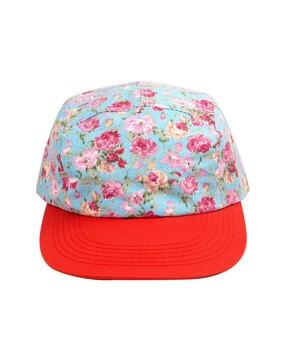 floral print baseball cap