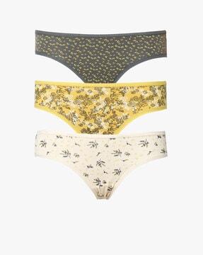 floral print bikini with elasticated waist