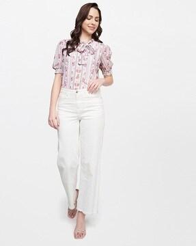 floral print blouse