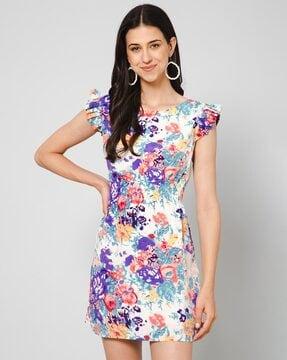 floral print bodycon dress