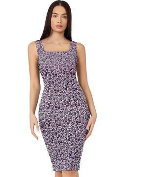 floral print bodycon dress