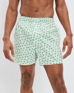 floral print boxers with elasticated waist