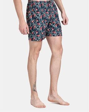 floral print boxers with elasticated waist