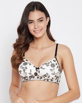 floral print bra with adjustable straps