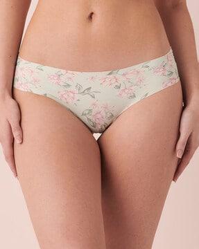 floral print briefs with elasticated waist