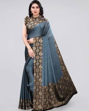 floral print chiffon saree