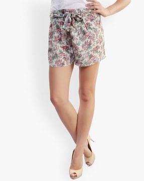 floral print city shorts