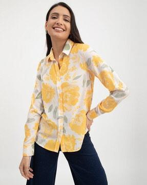 floral print classic shirt