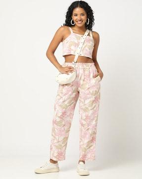 floral print co-ord pants set