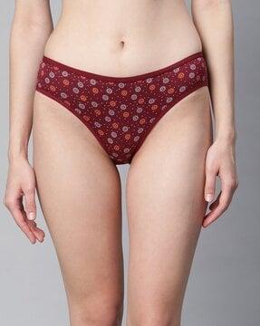 floral print cotton hipster brief