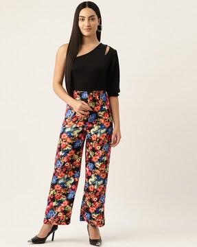 floral print cotton jumpsuit