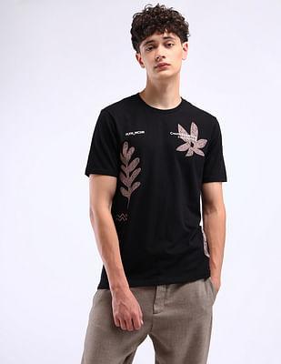 floral print cotton t-shirt