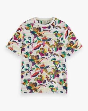 floral print crew-neck t-shirt