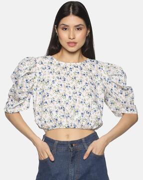 floral print crop top