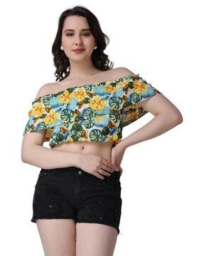 floral print crop top