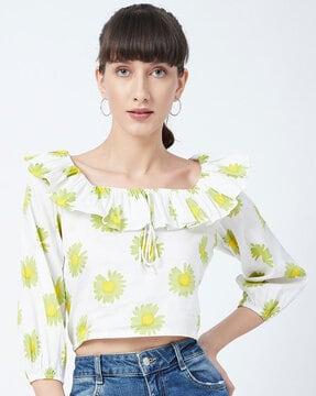 floral print crop top