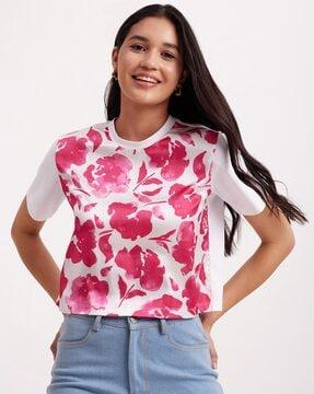 floral print crop top