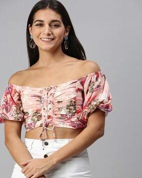 floral print crop top