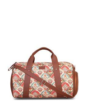 floral print duffle bag