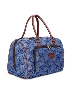 floral print duffle bag