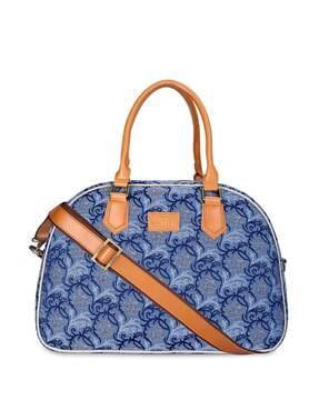 floral print duffle bag