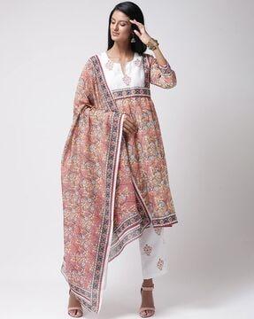 floral print dupatta