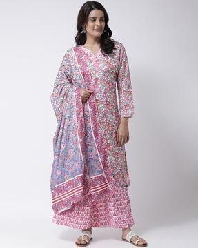 floral print dupatta