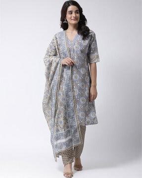 floral print dupatta