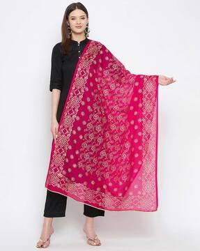 floral print dupatta