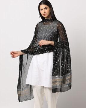 floral print dupatta