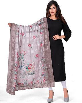 floral print dupatta