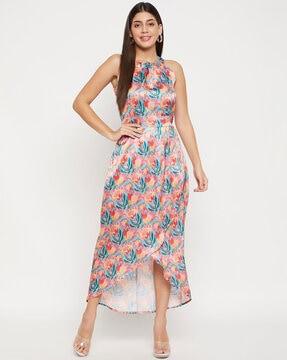 floral print fir and flare dress