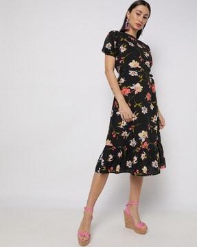 floral print fit & floral dress