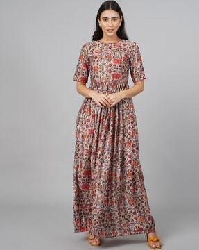 floral print flared kurta