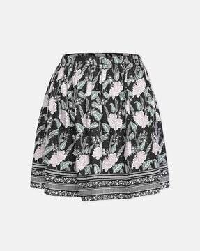 floral print flared skirt