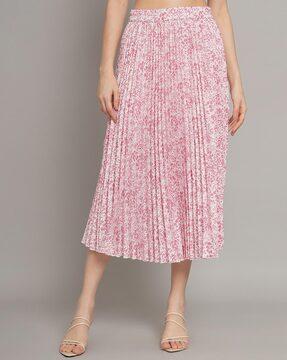 floral print flared skirt