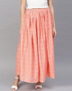 floral print flared skirt