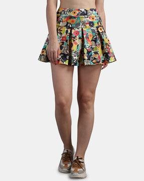 floral print flared skirt