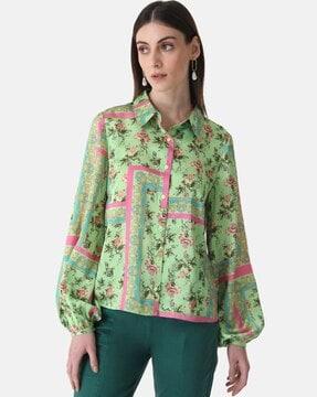 floral print full sleeve shirt