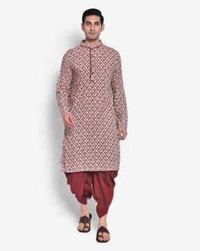 floral print full sleeves  kurta