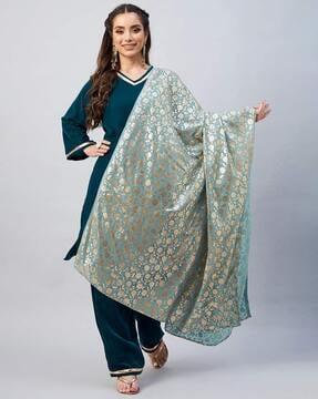 floral print georgette dupatta