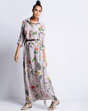 floral print gown dress