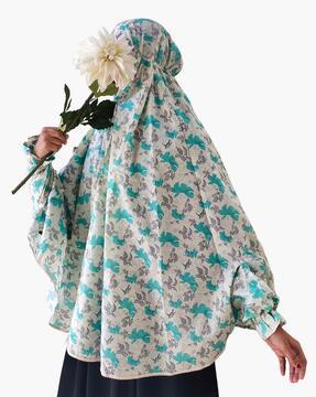 floral print hijab scarf