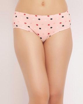 floral print hipster panties