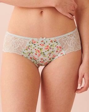 floral print hipster panties