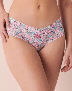 floral print hipster panties